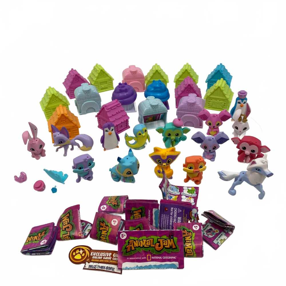 Animal Jam Girls Action Figure OS | Pink/Blue Collectible Toy
